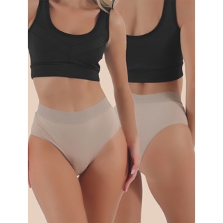 Kit 10  Calçolas Cintura Alta  Caribe Algodão Penteado Lingerie Cotton em Oferta na Shopee