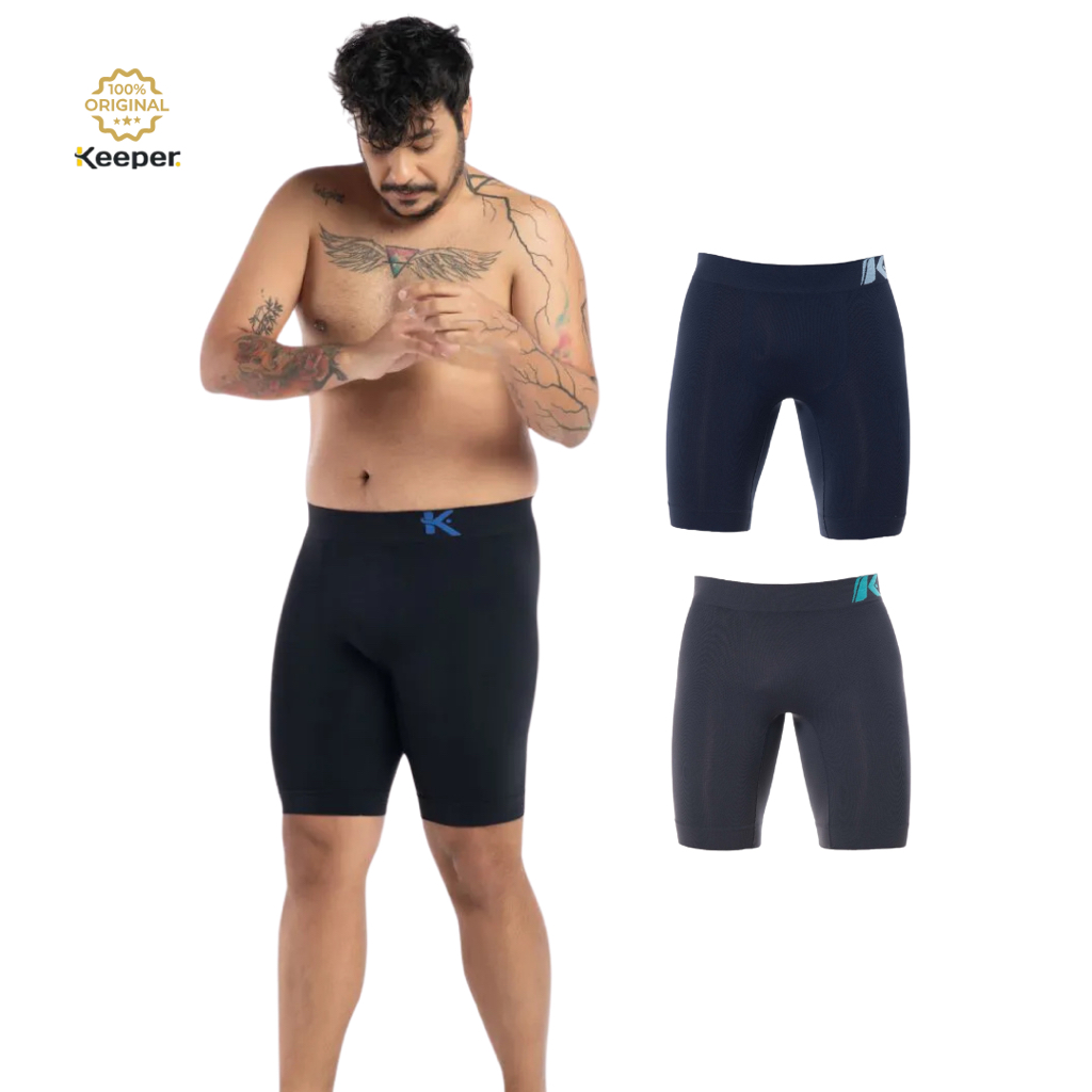 Bermuda Térmica Anti Plus Size Assadura Corrida Sem Costura Keeper em Oferta na Shopee