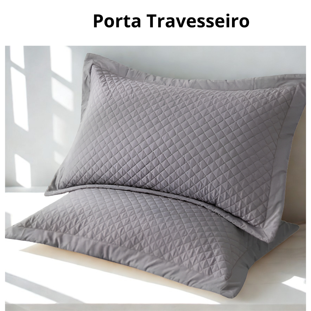 Kit Com 2 Porta Travesseiro Matelado Envio Imediato Promoção