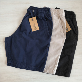 Kit 3 Shorts Sarja Brim Mauricinho Bermudas Masculina Casual.