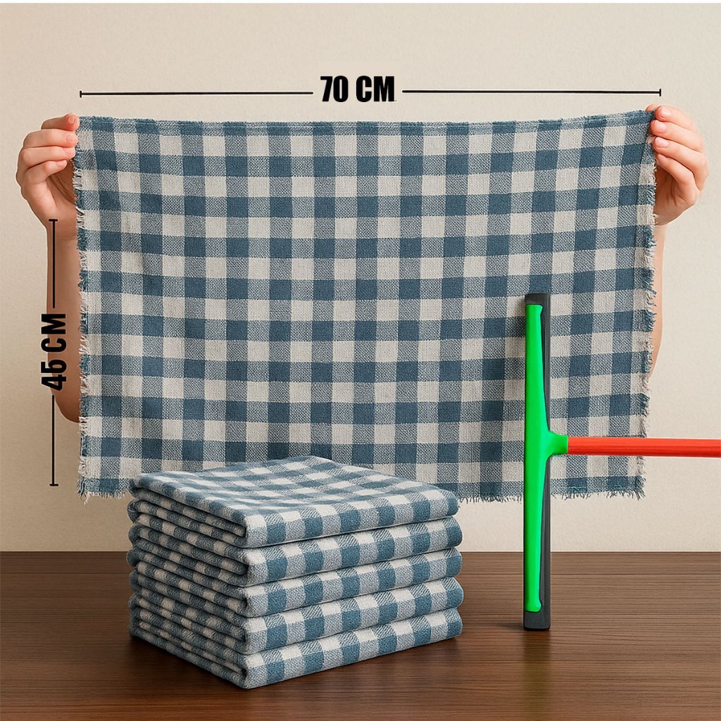 Kit 10 Pano de chão xadrez Extra Grande pano de limpeza 70x45 em Oferta na Shopee