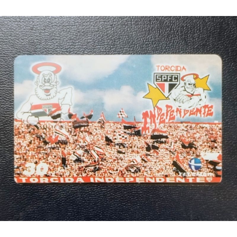 Cartão Telefônico Torcida SPFC Independente Telemar