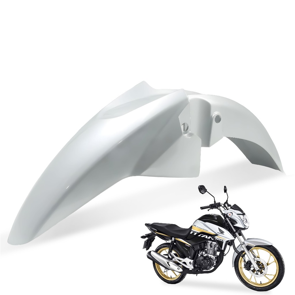 Paralama Dianteiro Titan 160 EX 2019 Edição Especial Prata Force