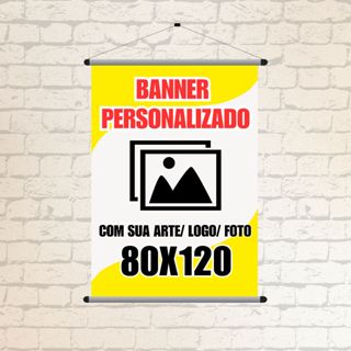 Banner Personalizado 80x120 Cm - Impressão digital - Lona 440g em Oferta na Shopee