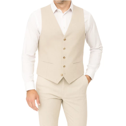 Colete Social Oxford Slim Para Ternos Masculino