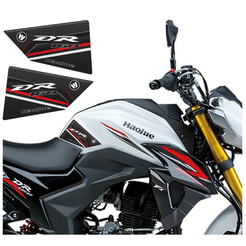 Adesivo Protetor Resinado 3D Lateral M01 Moto Haojue DR 160