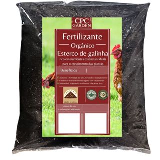 Fertilzante Orgânico Premium  a Base de Esterco de Galinha Sem Cheiro CPC Garden em Oferta na Shopee