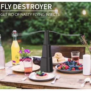 KIT Ventilador De Mesa Afastador de Moscas Mosquitos Armadilha à Pilha em Oferta na Shopee