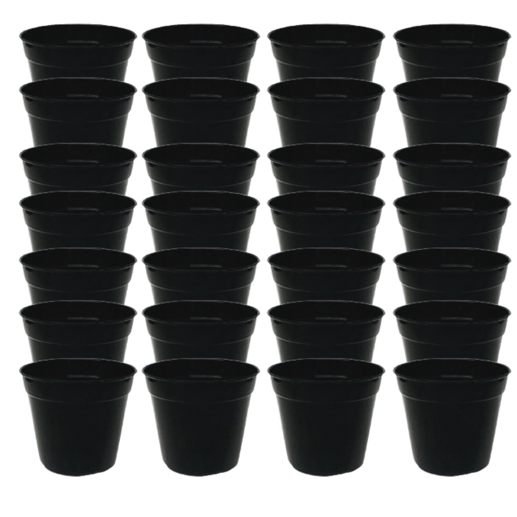 Kit 80 Vasos 80ml Suculentas Para Plantas na Cor Preta Pote 6 Mini Redondo em Oferta na Shopee