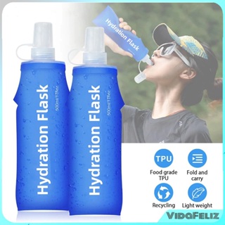 Garrafa Plúvel de Silicone Mole 500 ml, Desportiva para Corrida, Outdoor e Viagens em Oferta na Shopee