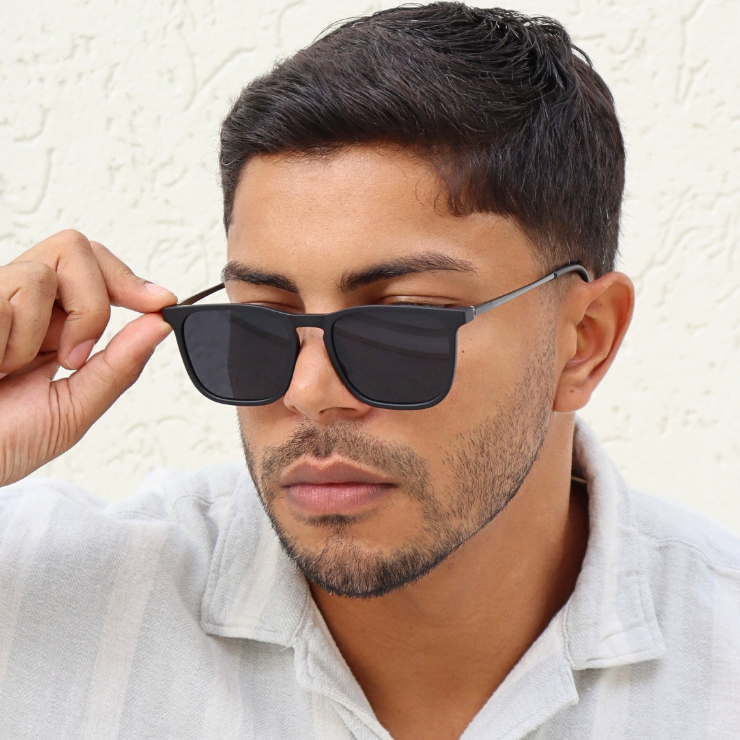 Óculos de Sol Madrid Feminino Quadrado Premium Blogueira Clássico uv400