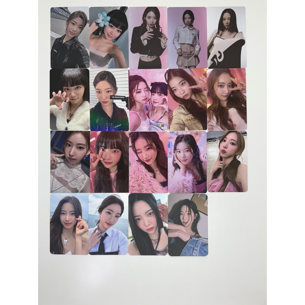 le sserafim photocard original official kpop em Oferta na Shopee