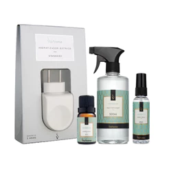 Kit Aromatizador de Ambientes Bamboo Via Aroma com Essência, Home Spray e Água perfumada