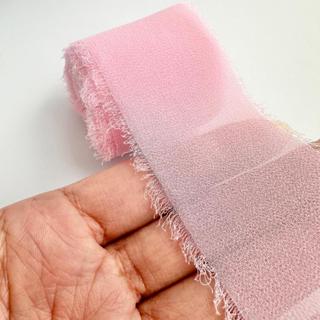 5 Metros Fita Chiffon Artesanal Casamento Caixa Padrinhos Convites Festa Decoração Enfeite Noivado em Oferta na Shopee
