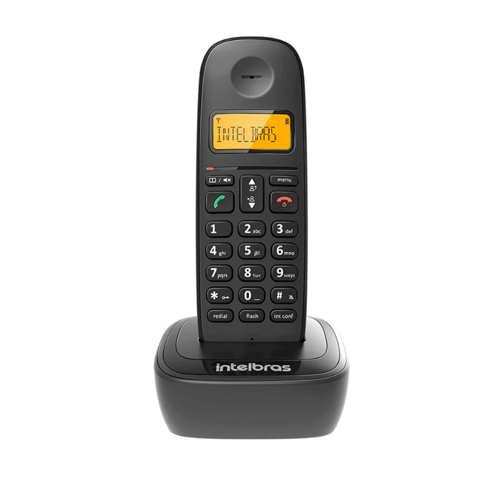 Telefone Sem Fio Intelbras Ts 2510 Preto Até 7 Ramais