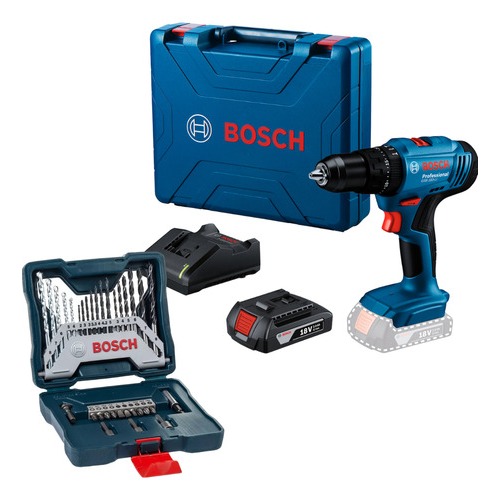 Furadeira Parafusadeira Impacto Bosch GSB 183 Li + X-Line 33 Pcs