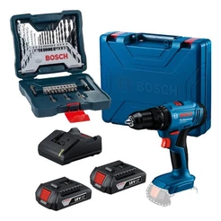 Furadeira Parafusadeira Bosch GSB183 Li + 2 Baterias 2Ah + Kit X-Line 33 Pcs Brocas e Bits