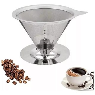 Coador Filtro de Café em Aço Inox .- Não usa Papel!