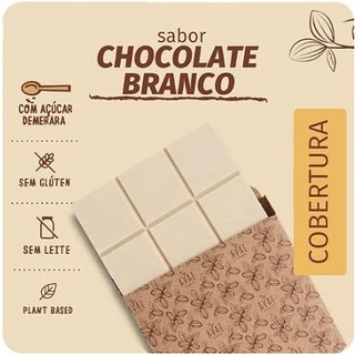 Cobertura Chocolate Branco Vegano 1kg Java — Zero Lactose, Sem Leite, Sem Soja, Sem Glúten