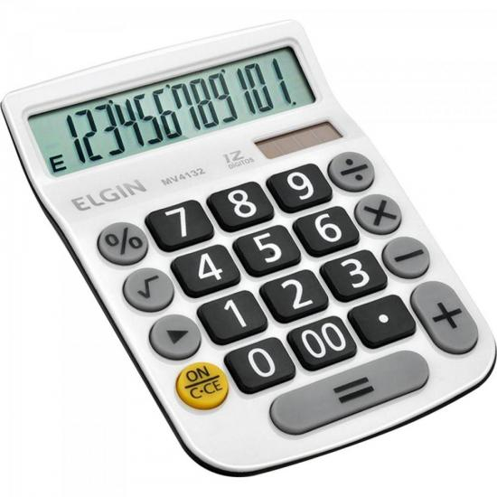 CALCULADORA ELETRONICA ELGIN MV 4132 BRANCA