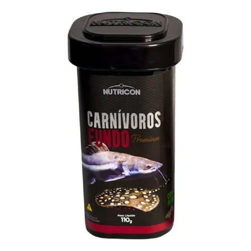 Ração Peixe Carnívoro Fundo Nutricon 110g Com Alho em Oferta na Shopee