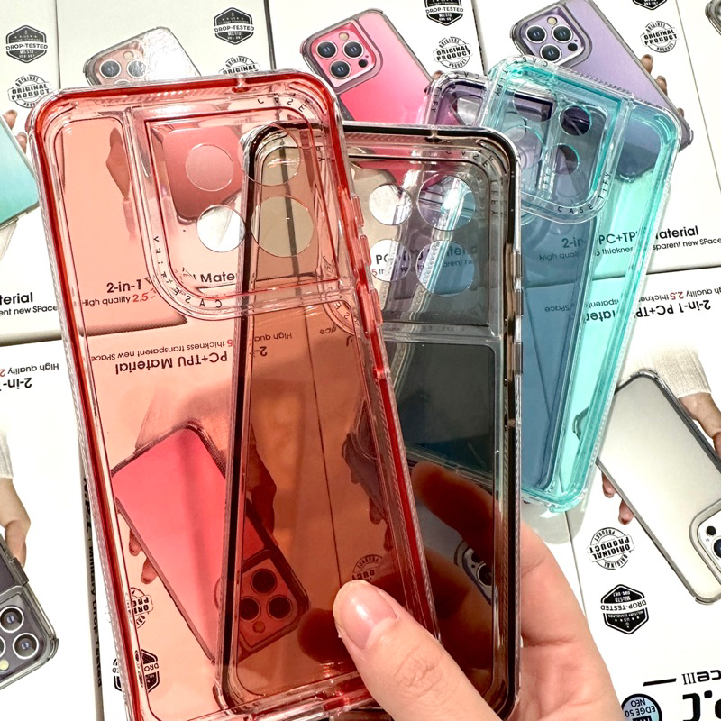 Capa Space 2 em 1 Silicone acrílico Anti Impacto Para Redmi Note 10/Note 11/Note 12/Note 12s nova geração com proteção em Oferta na Shopee