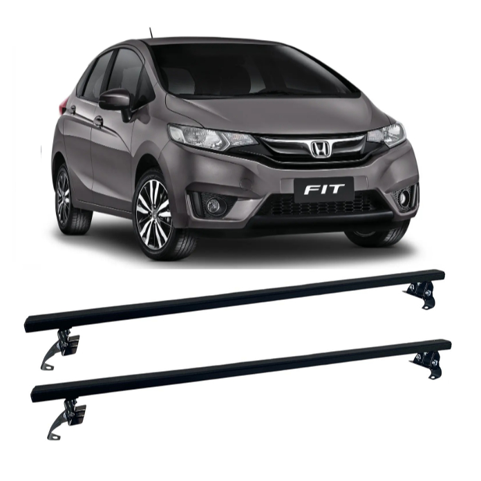 Rack Teto Suporte Bagageiro Aço SMD HONDA Fit 2014 ate 2019 4 Portas