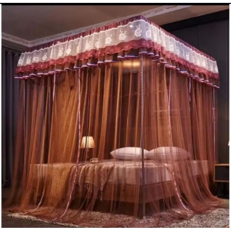 Mosquiteiro Palácio Com Armação Casal/Box/Queen