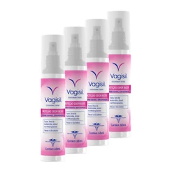 Kit 4x Vagisil Desodorante Íntimo Odor Block 60ml