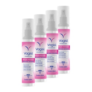 Kit 4x Vagisil Desodorante Íntimo Odor Block 60ml em Oferta na Shopee