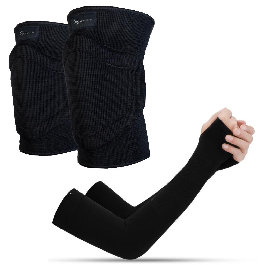 Joelheira + Manguito Longo Kit Vôlei Profissional Seleção