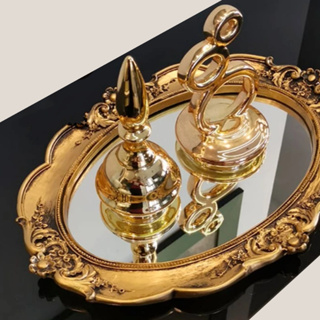 Bandeja Francesa Espelhada - Decorativa Modelo Europeu para Mesa Bar ou Aparador em Oferta na Shopee
