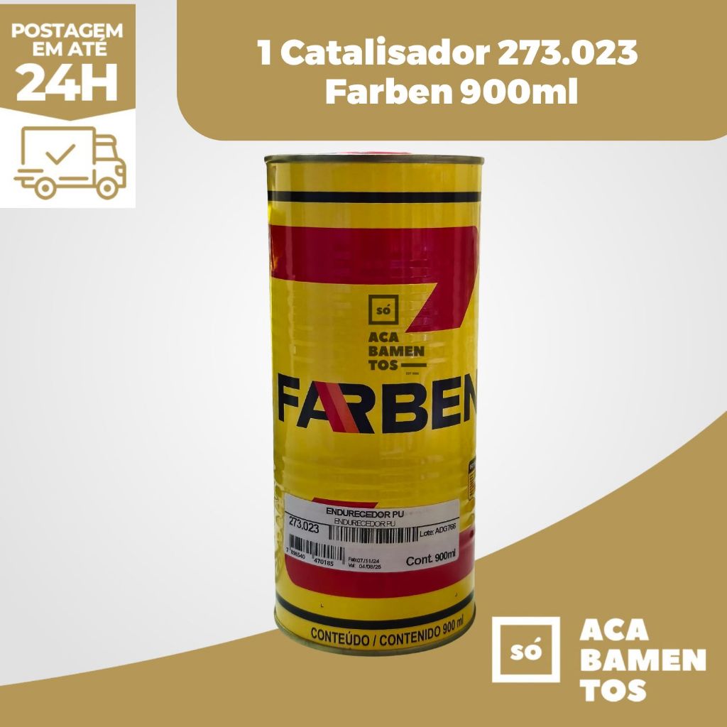 Catalisador Endurecedor Pu 273.023 900ml Farben