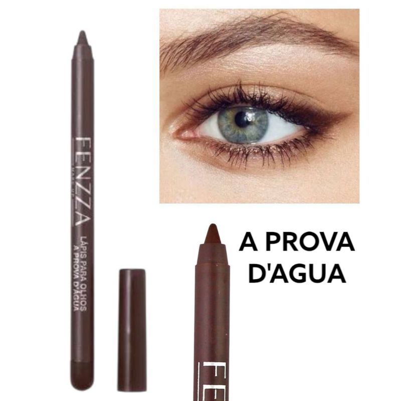 Lápis APONTÁVEL Delineador para olhos a prova D'água marrom super macio maquiagem feminina
