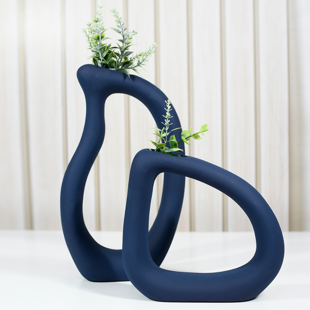 Kit Enfeite Rack Sala Estante Aparador Mesa Decoração Escritorio Recepção Clinica Cerâmica Fosco em Oferta na Shopee