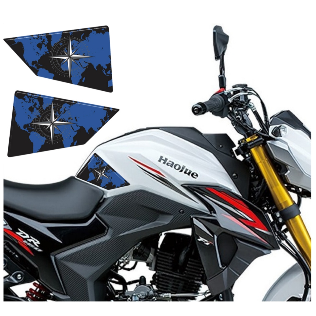 Adesivo Protetor Resinado 3D Lateral M02 Moto Haojue DR 160