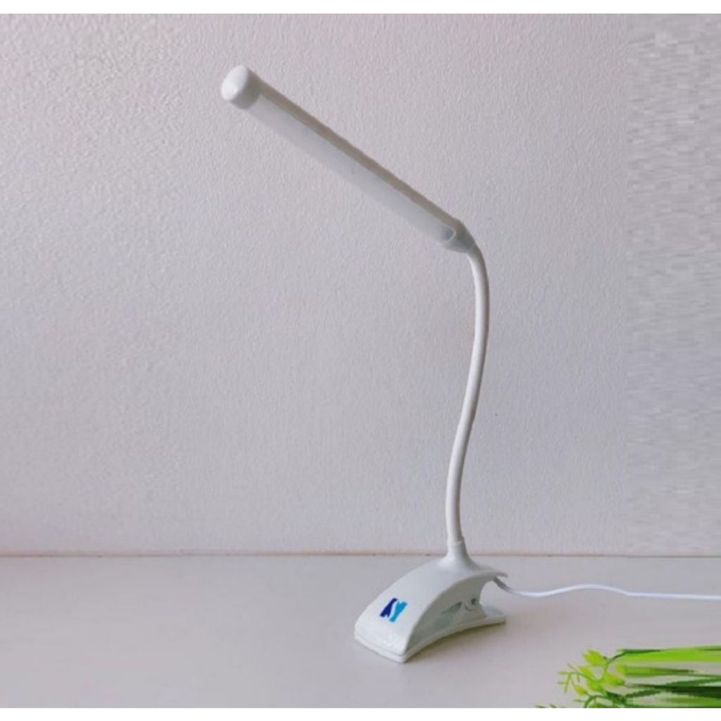 Luminária Flexível Tubo 13 Leds Clipe Prendedor Leitura Usb Cor da estrutura Branco