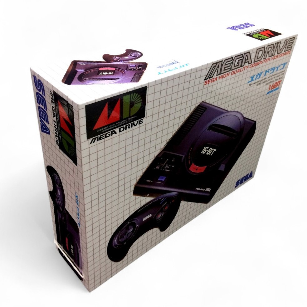Caixa Vazia Mega Drive Japones De Madeira Mdf