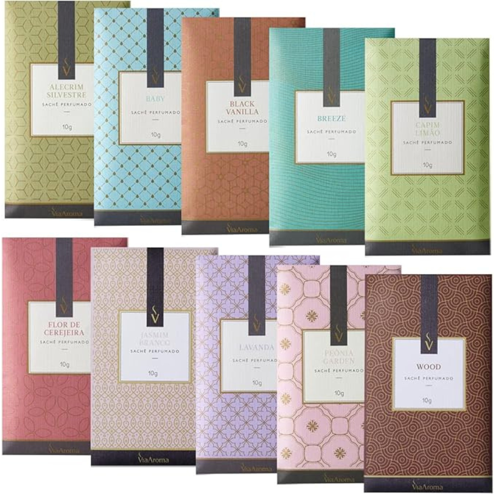 5 Sachês Perfumados 10g – Guarda-Roupas, Carros, Gavetas em Oferta na Shopee
