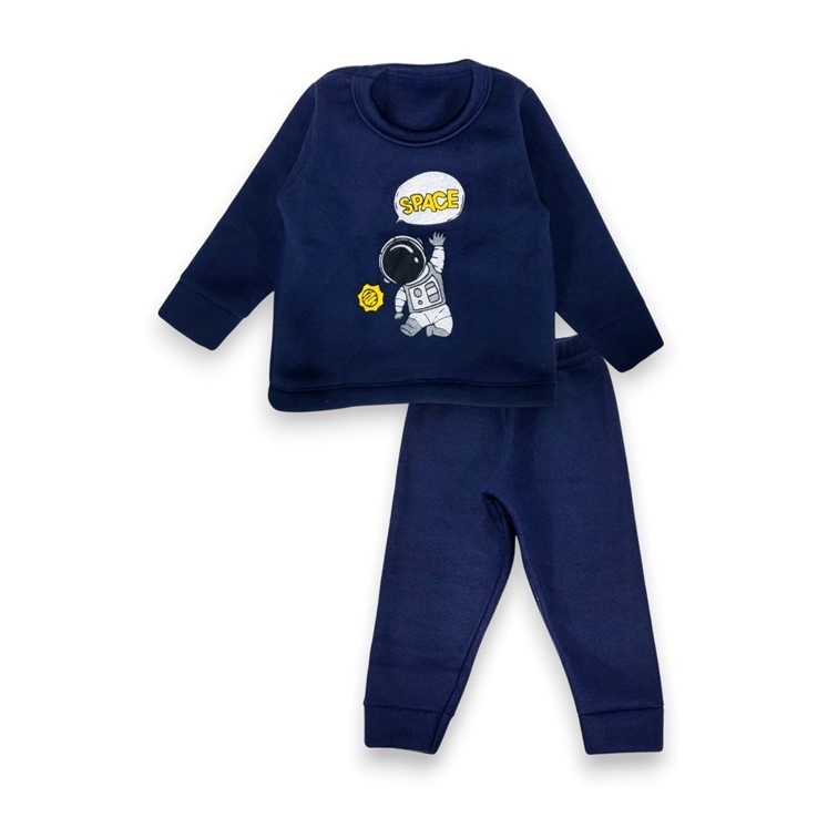 Conjunto Soft Infantil Manga Longa. Inverno Menino Tamanho P / M / G / 1 / 2 / 3.