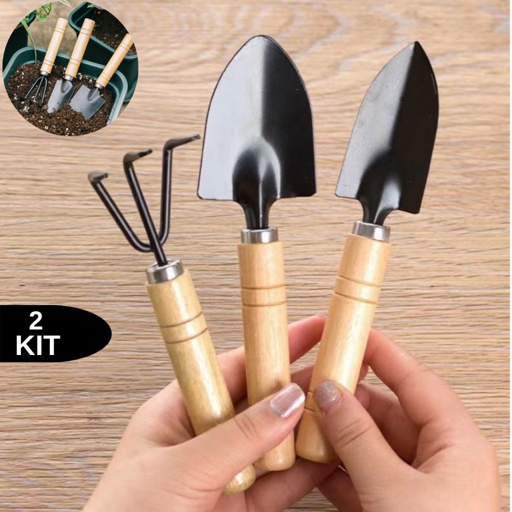 Kit 6 Peças para Jardinagem Conjunto Mini Ferramentas Jardim Vaso Planta Horta Cultivo Top Promoção