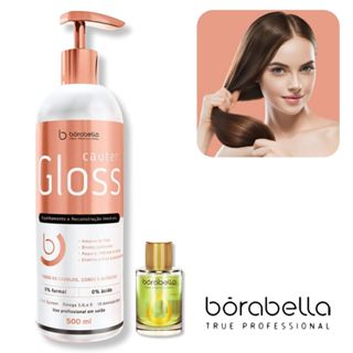 Cauter Gloss Espelhamento e Blindagem Cuticular 500ml Borabella em Oferta na Shopee