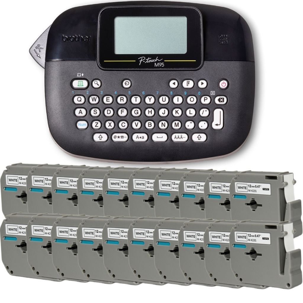 Rotuladora Eletrônico Brother Ptm95bk 20 Mk231 Genérico