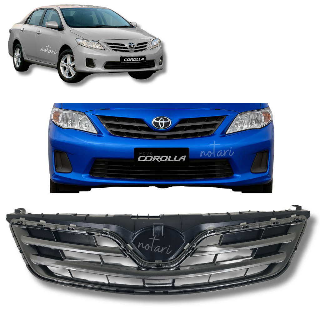 Grade do Radiador Toyota Corolla 2012 2013 2014 grafite externa