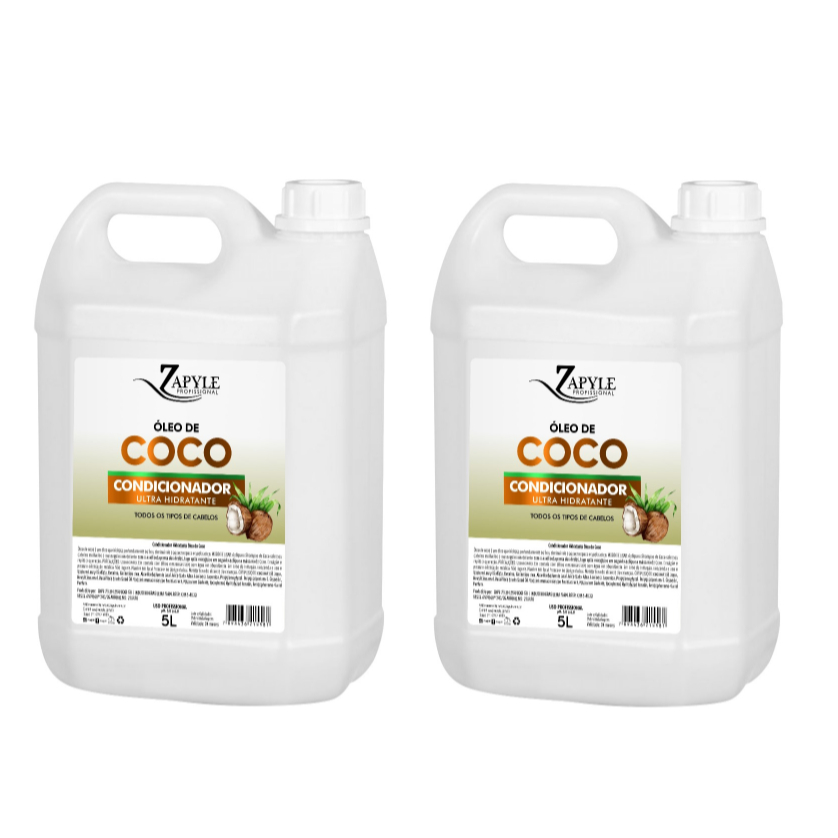 Kit 2 Condicionador Oleo de Coco 5L cada Zapyle