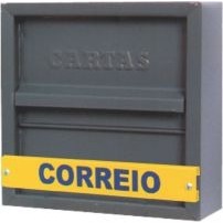 Caixinha de Correio Caixa Grande 23x23x8 em Aço Entrada Horizontal Com Kit Instalação em Oferta na Shopee