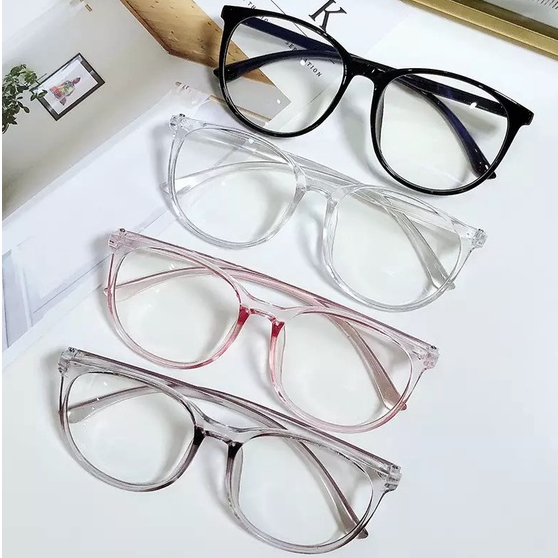 Óculos Delicado Moda Bloqueio Luz Azul Transparente Cores