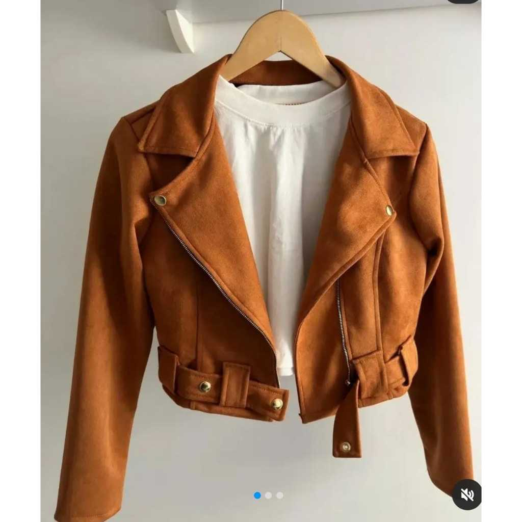 Jaqueta de suede Moda Inverno, agasalho feminino casaco