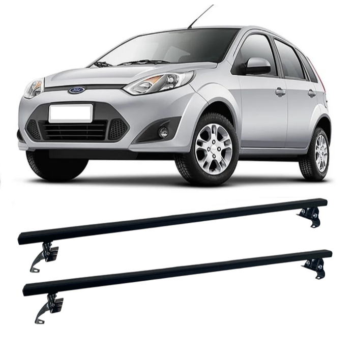 Rack Teto Suporte Bagageiro Aço SMD FORD Fiesta Hatch/Sedan 4 Portas