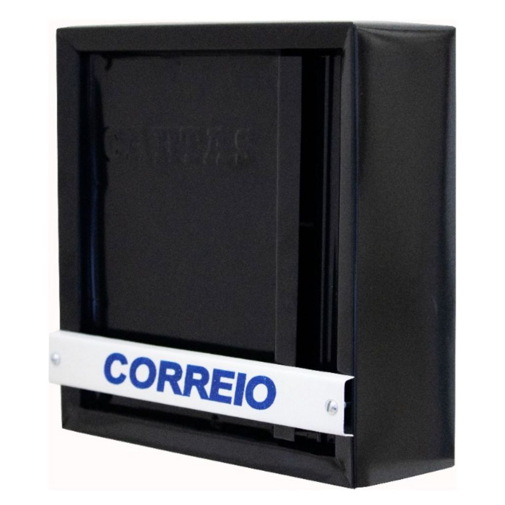 Caixinha de Correio Caixa de Correio Entrada Vertical 23x23x8 Com Kit Instalação